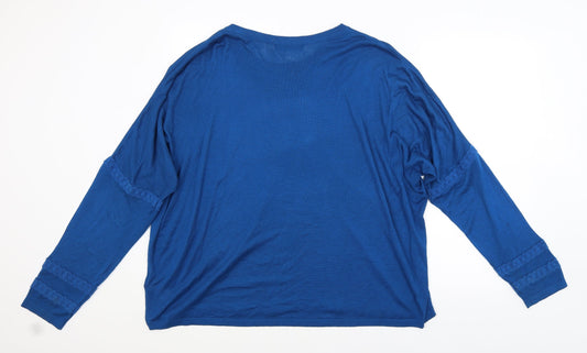 Womens UK Size XL M&S Blue Pullover Jumper