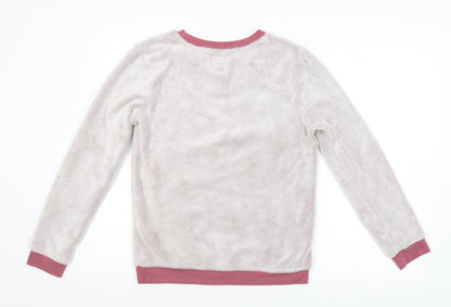 LOVE TO LOUNGE Womens Purple   Pullover Sweatshirt Size 10