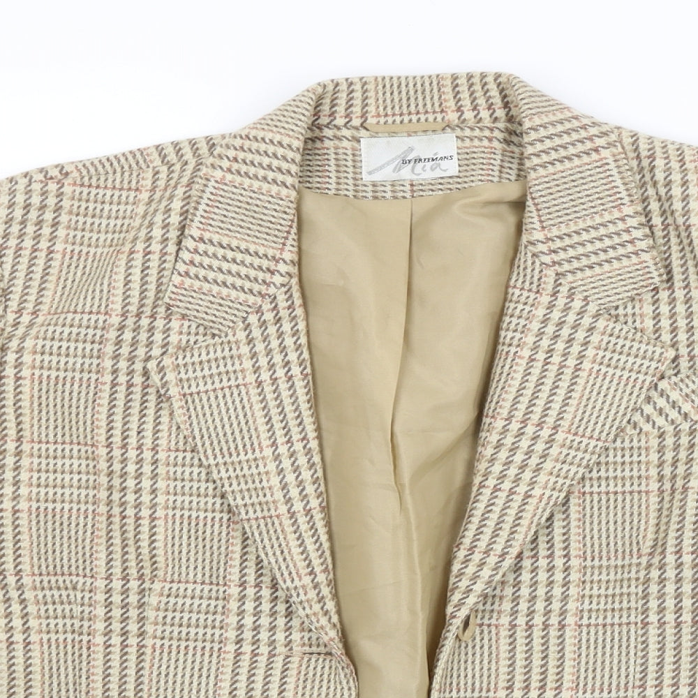 Freemans Womens Multicoloured Check  Jacket Blazer