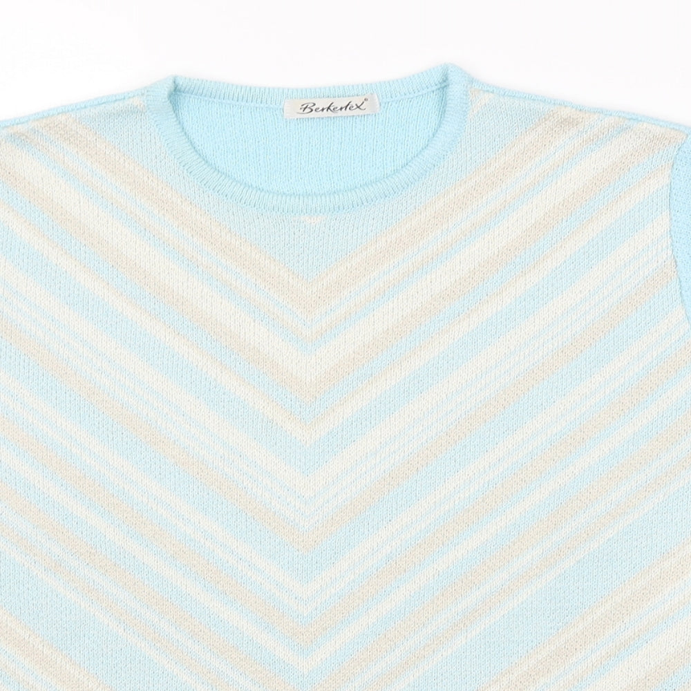 Womens UK Size 14 Berkertex Blue Pullover Jumper