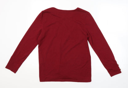 Womens UK Size M ANNA ROSE Red Pullover Jumper