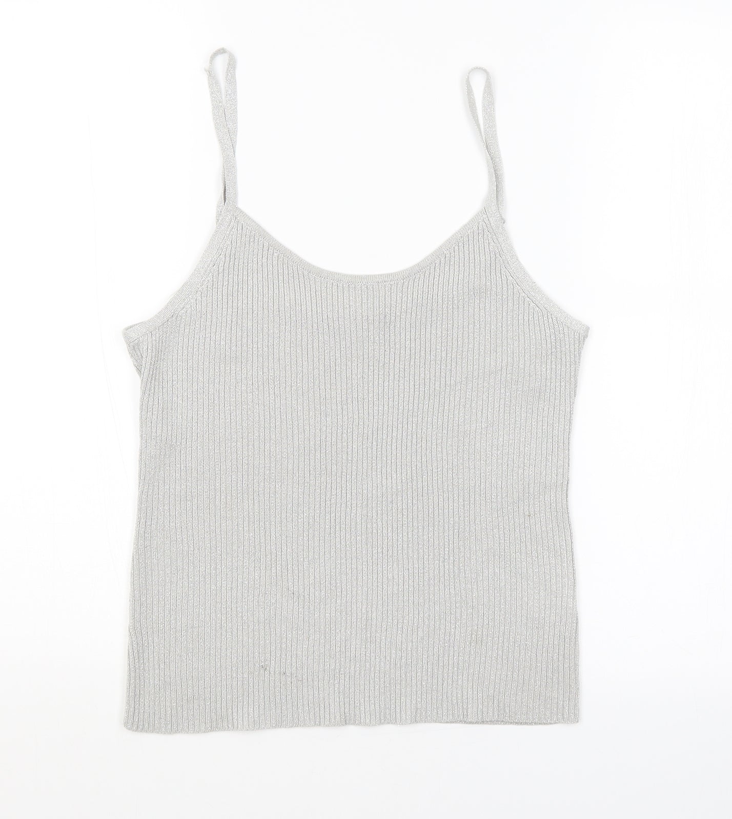 FRANK SAUL Womens Grey   Basic Tank Size M