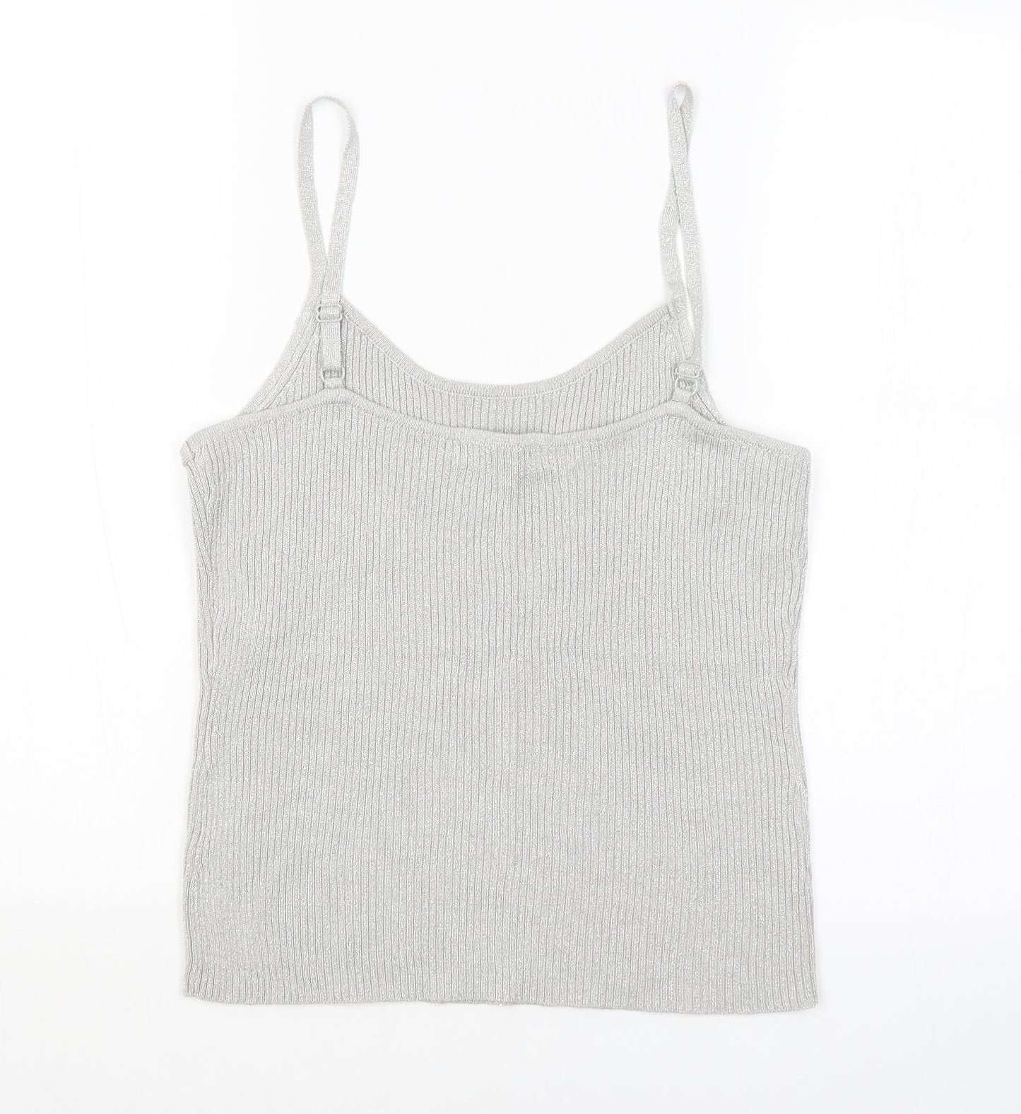 FRANK SAUL Womens Grey   Basic Tank Size M