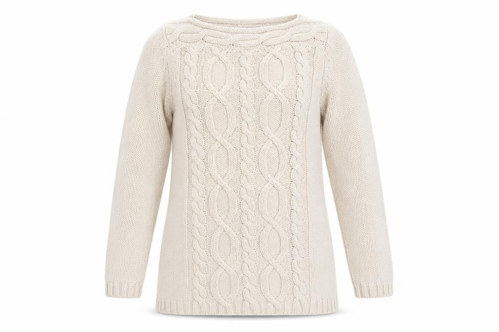 Womens UK Size 12 BHS Beige Pullover Jumper