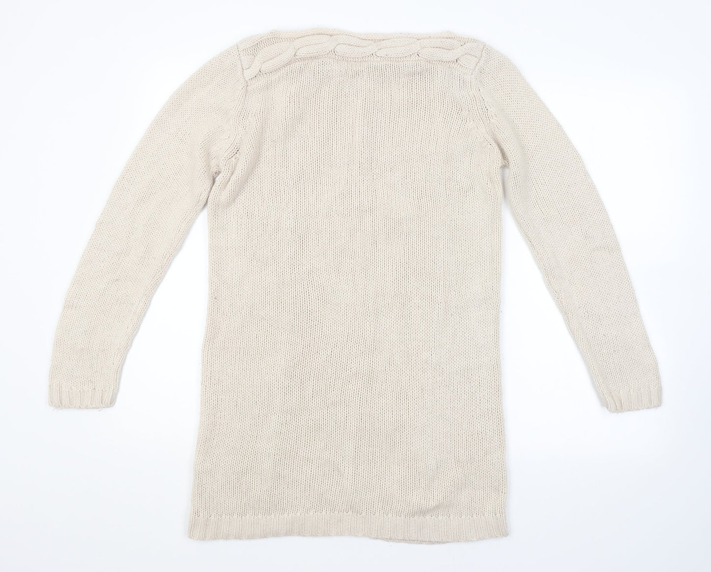 BHS Womens Beige Argyle/Diamond  Pullover Jumper Size 12