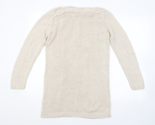 BHS Womens Beige Argyle/Diamond  Pullover Jumper Size 12