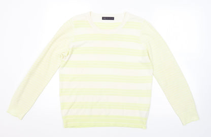 Womens UK Size 12 M&S Yellow Pullover Jumper