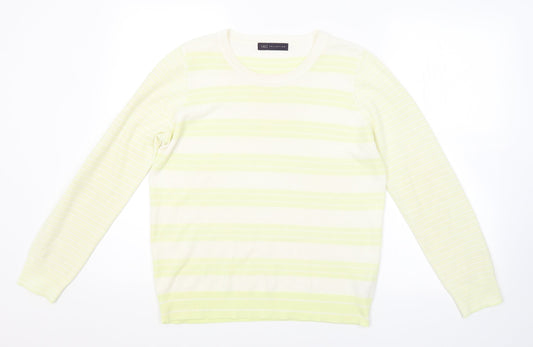 Womens UK Size 12 M&S Yellow Pullover Jumper