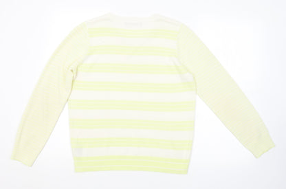 Womens UK Size 12 M&S Yellow Pullover Jumper