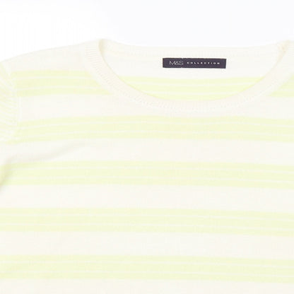 Womens UK Size 12 M&S Yellow Pullover Jumper