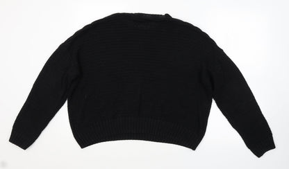 Womens UK Size L H&M Black Pullover Jumper