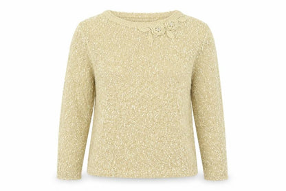 Womens UK Size L ALEXARA Gold Pullover Jumper