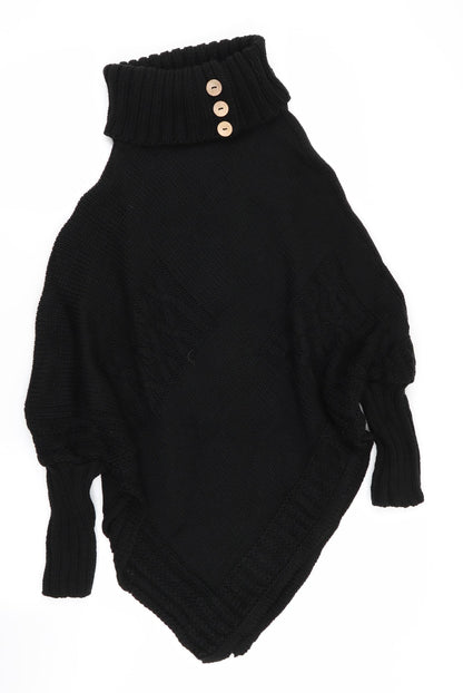 Womens UK Size  Preworn Black Pullover Jumper