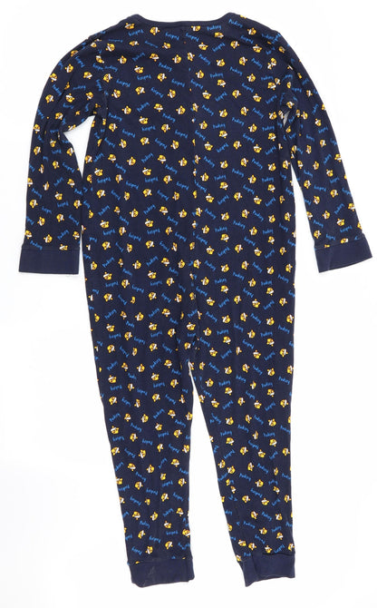 Blue Zoo Girls Blue Animal Print   One Piece Size 11-12 Years  - Pudsey Bear Print