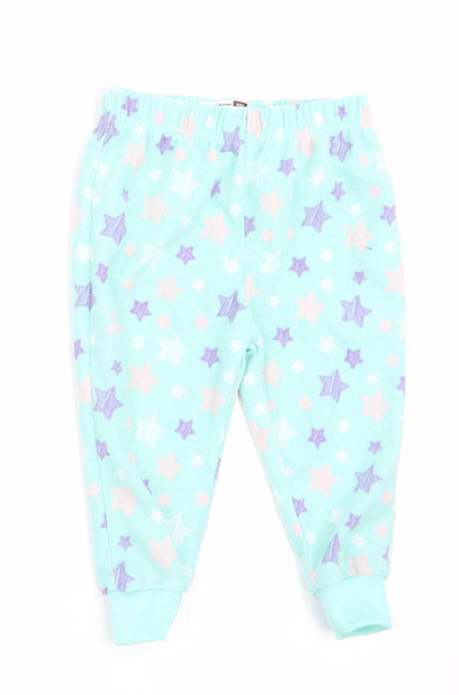 PEP & CO Girls Green Geometric   Pyjama Pants Size 9-12 Months  - Star Print