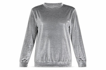 Preworn Womens Silver Solid   Pyjama Top Size S