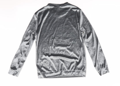 Preworn Womens Silver Solid   Pyjama Top Size S