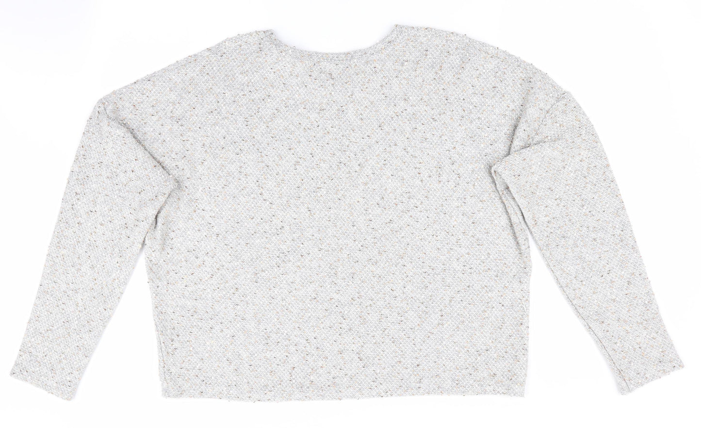 Womens UK Size L New Look Grey Pullover Jumper