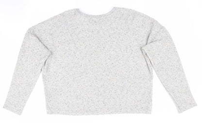 Womens UK Size L New Look Grey Pullover Jumper