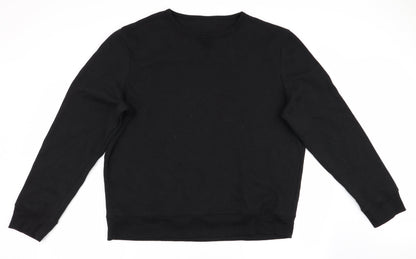 Mens UK Size  Preworn Black Pullover Sweatshirt