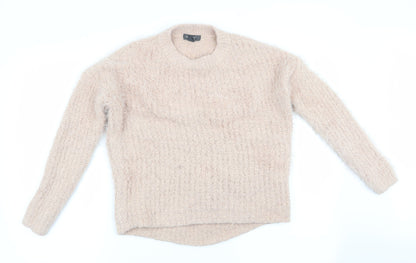 Primark Womens Orange   Pullover Jumper Size 4  - Peach in Colour