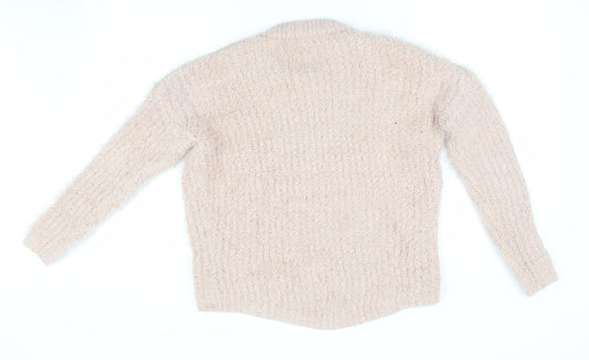 Primark Womens Orange   Pullover Jumper Size 4  - Peach in Colour