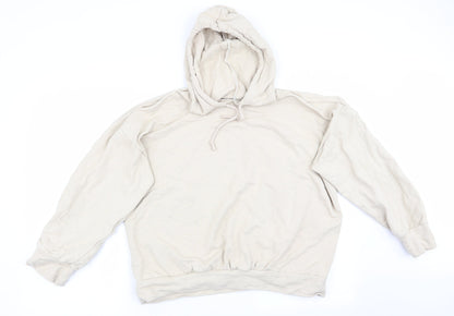 Boohoo Womens Beige   Pullover Hoodie Size 14