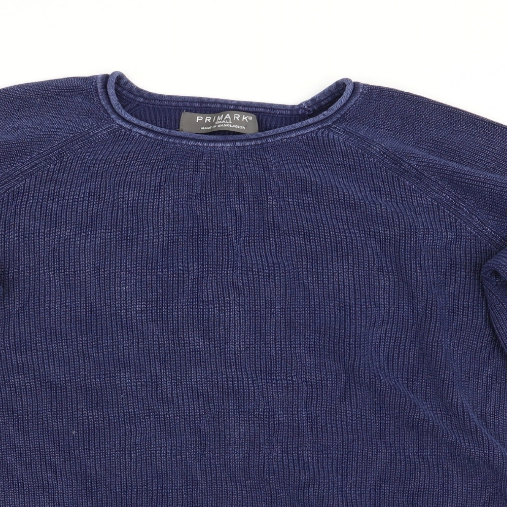 Primark Mens Blue   Pullover Jumper Size S