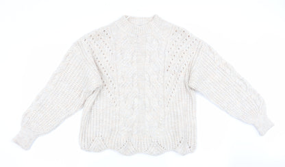 Primark Womens Beige   Pullover Jumper Size XS