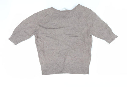 Womens UK Size S NICOLE FARHI Brown Pullover Jumper