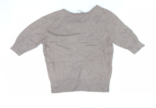 Womens UK Size S NICOLE FARHI Brown Pullover Jumper