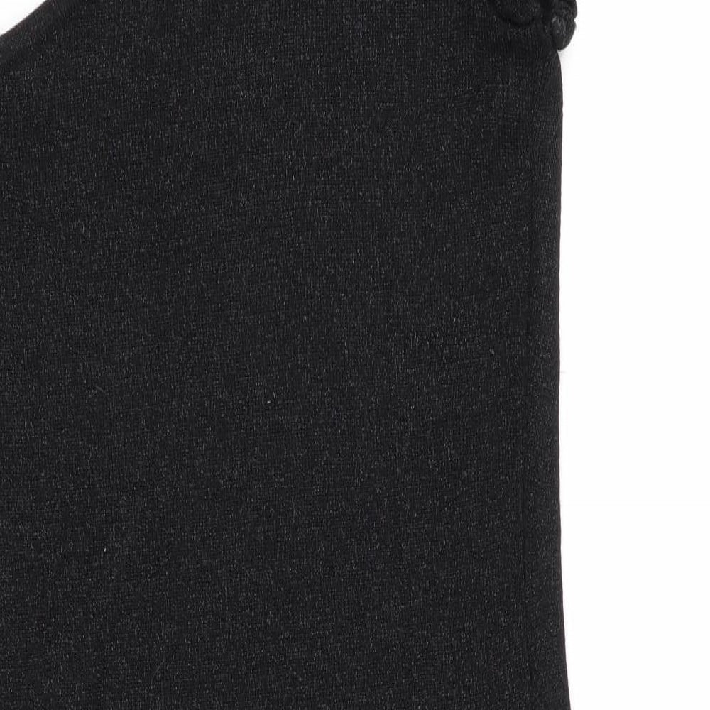 Oasis Womens Black   Jumper Dress  Size 10  - Subtle glitter effect