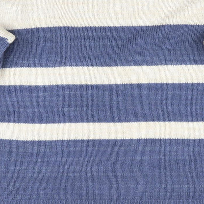 Atmo# Womens Blue Striped  Pullover Jumper Size 8