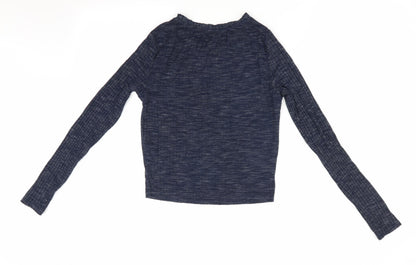 New Look Womens Blue   Jersey Blouse Size 8