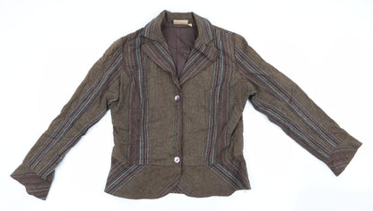 Womens UK Size S Adini Brown Jacket