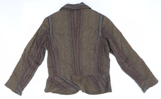 Womens UK Size S Adini Brown Jacket