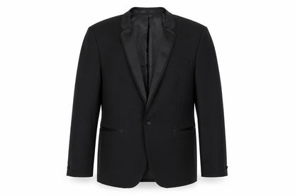 Mens UK Size  B&W Regular Black Suit Jacket