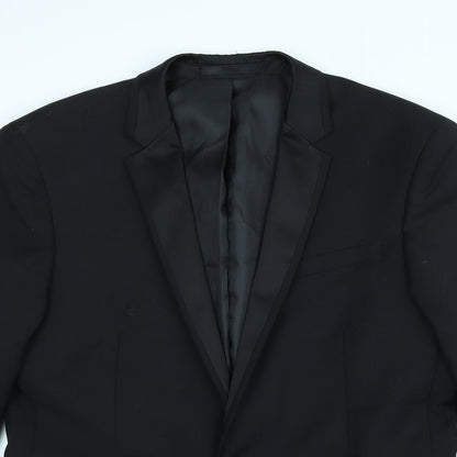 B&W Mens Black   Jacket Suit Jacket