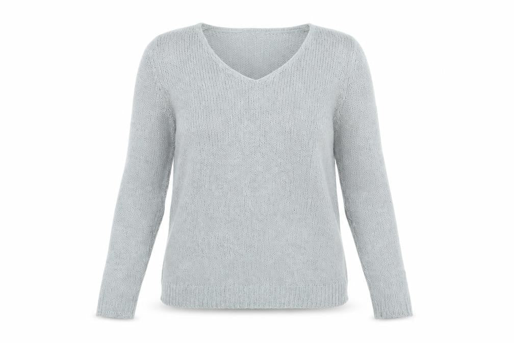 Womens UK Size S Papaya Grey Pullover Jumper