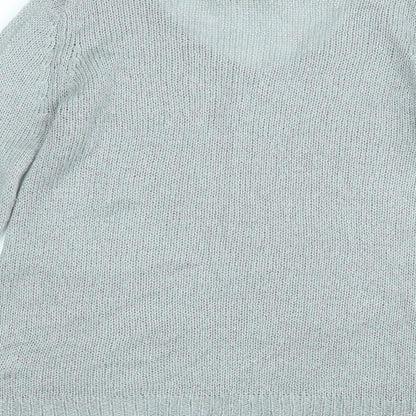 Womens UK Size S Papaya Grey Pullover Jumper