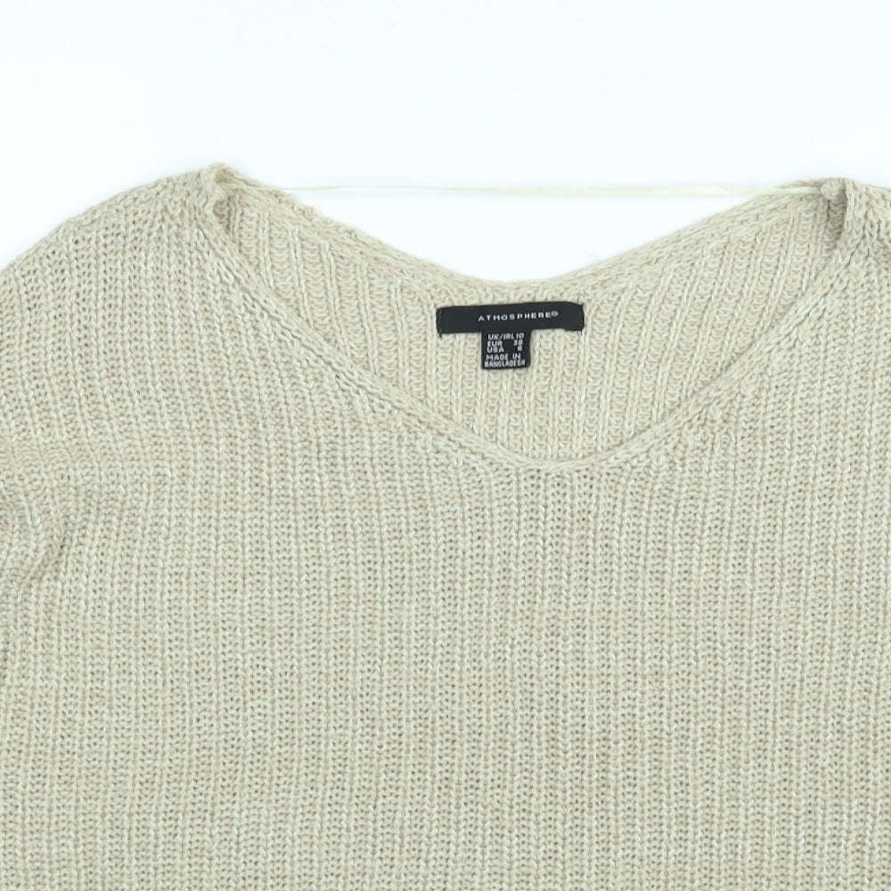 Womens UK Size 10 Atmosphere Brown Pullover Jumper