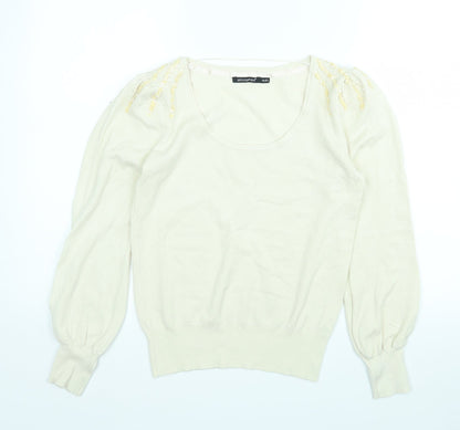 Womens UK Size M Atmosphere Beige Pullover Jumper