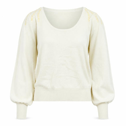 Womens UK Size M Atmosphere Beige Pullover Jumper