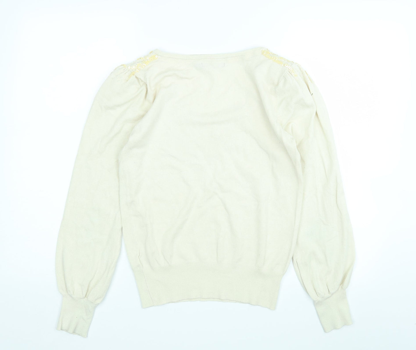 Womens UK Size M Atmosphere Beige Pullover Jumper