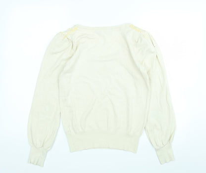 Womens UK Size M Atmosphere Beige Pullover Jumper