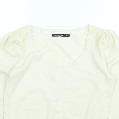Womens UK Size M Atmosphere Beige Pullover Jumper