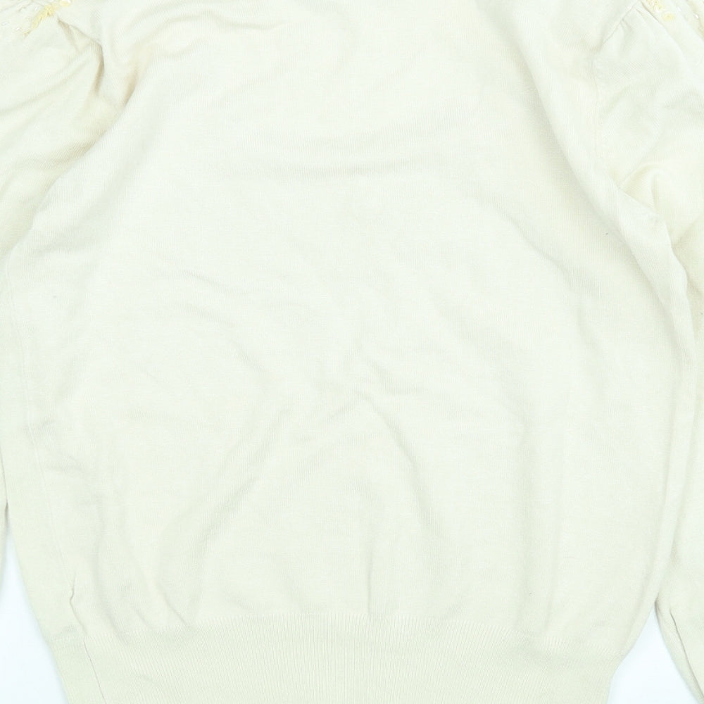 Womens UK Size M Atmosphere Beige Pullover Jumper