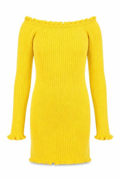 Pretty Twisted Womens Yellow   Pullover Jumper Size S
