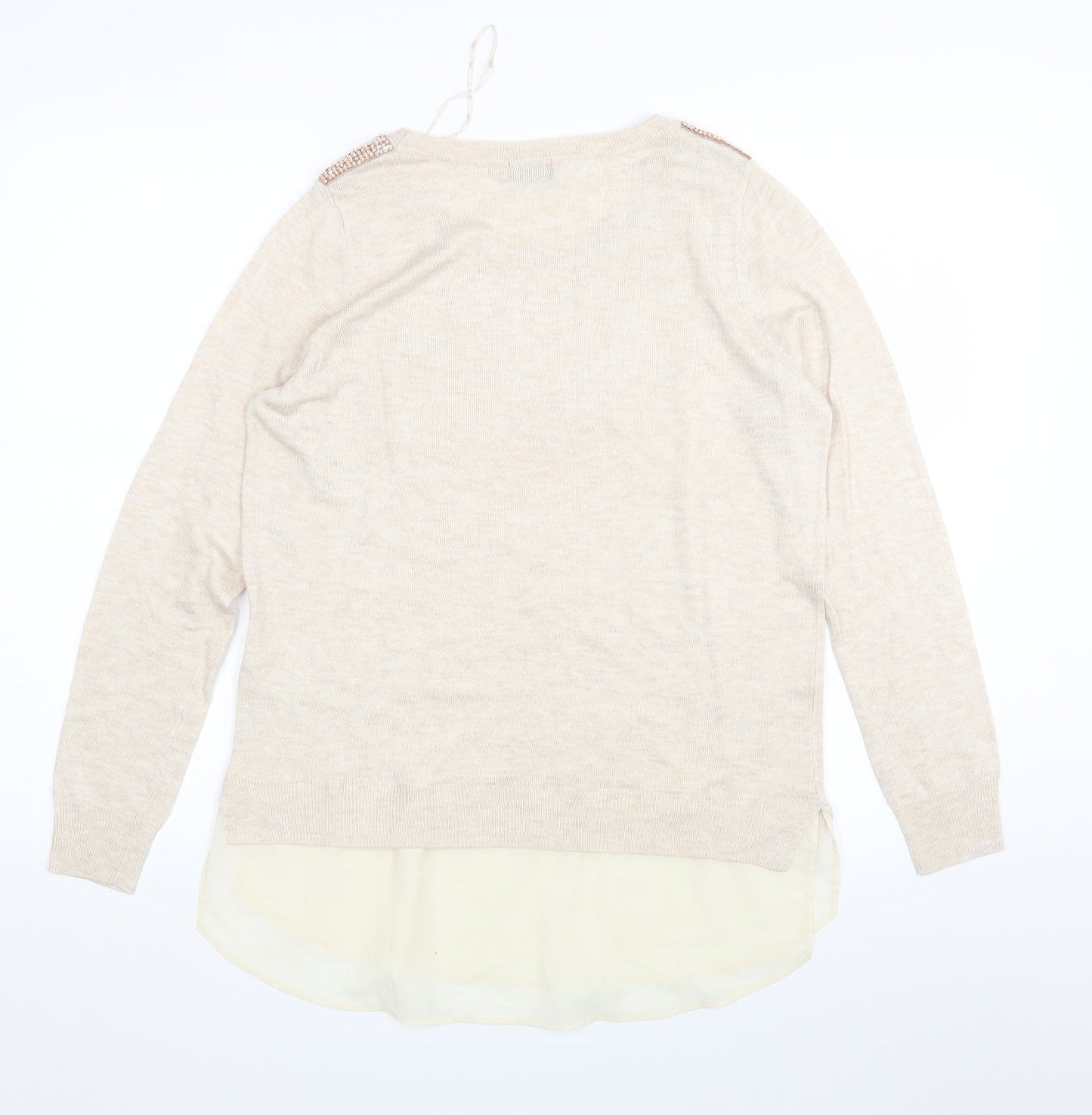 F&F Womens Beige   Pullover Jumper Size 12