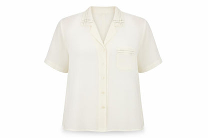 Womens UK Size 16 Berkertex Ivory Basic Button-Up